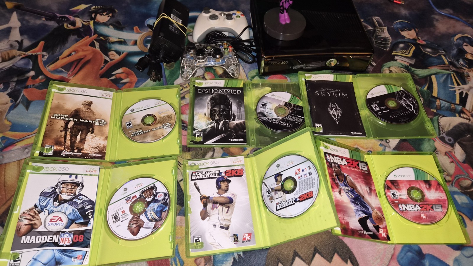 Microsoft Xbox 360 Slim 250GB Home Console – Black Bundle 6 GAMES! LOOK!