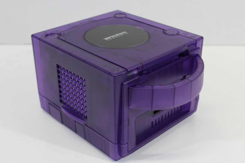 Nintendo Gamecube Console Clear Transparent Purple NTSC-U/C DOL-101 GC RGB LED