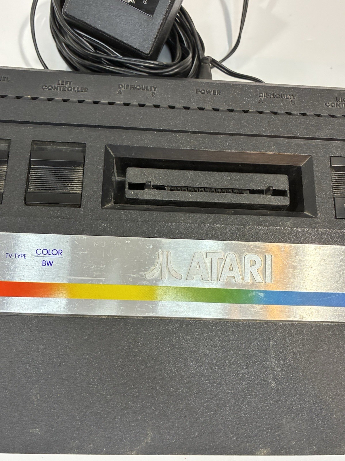Authentic ATARI 2600 Junior Rainbow Console W Power Cord Great Cond Untested