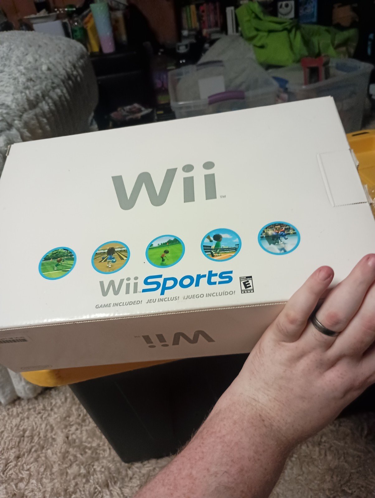 Nintendo Wii RVL-001 White Console In Box w/ Wii Sports Working