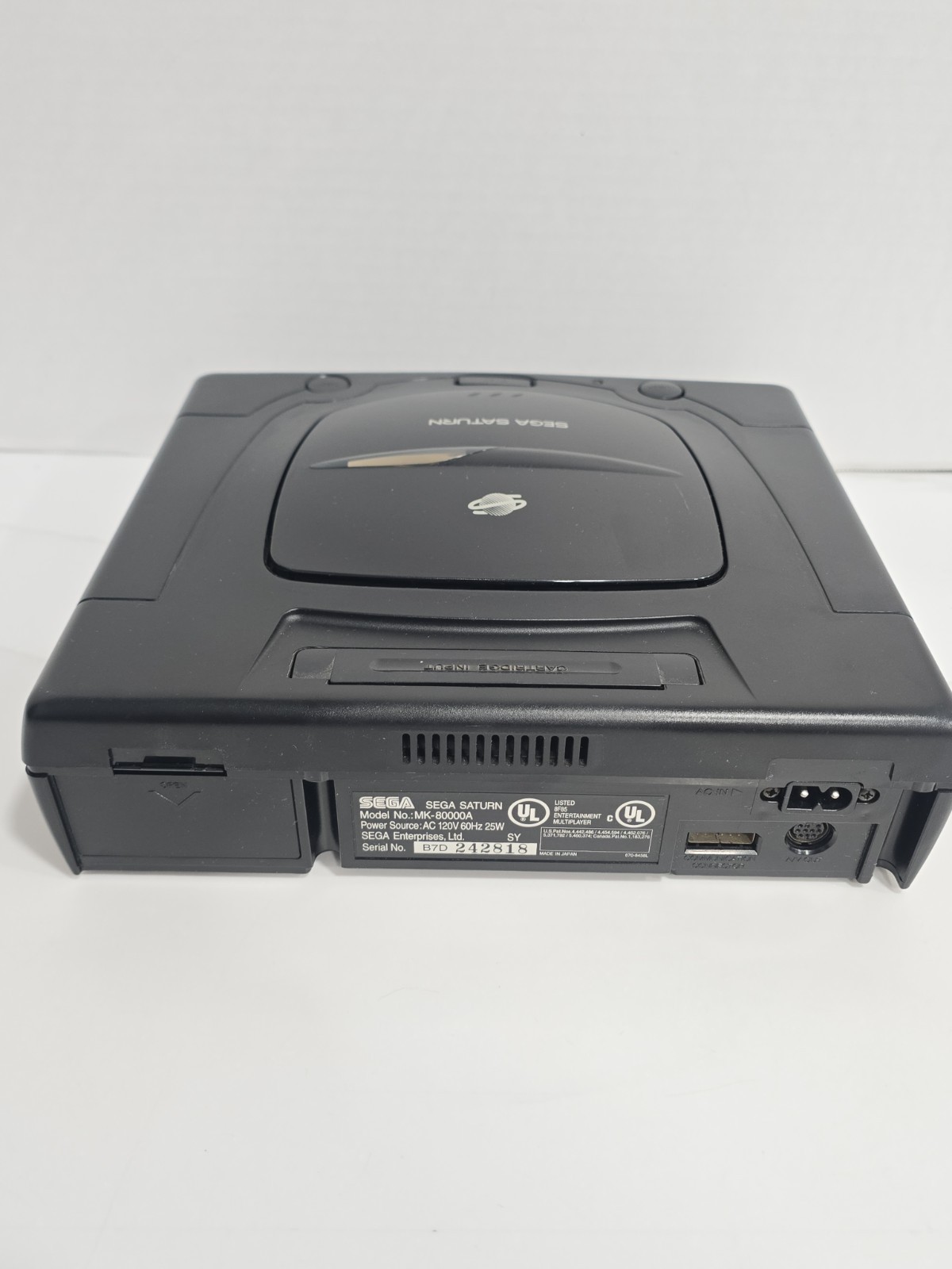🎮 Sega Saturn MK-80000A Console Black w/ OEM Controller & Primal Rage TESTED