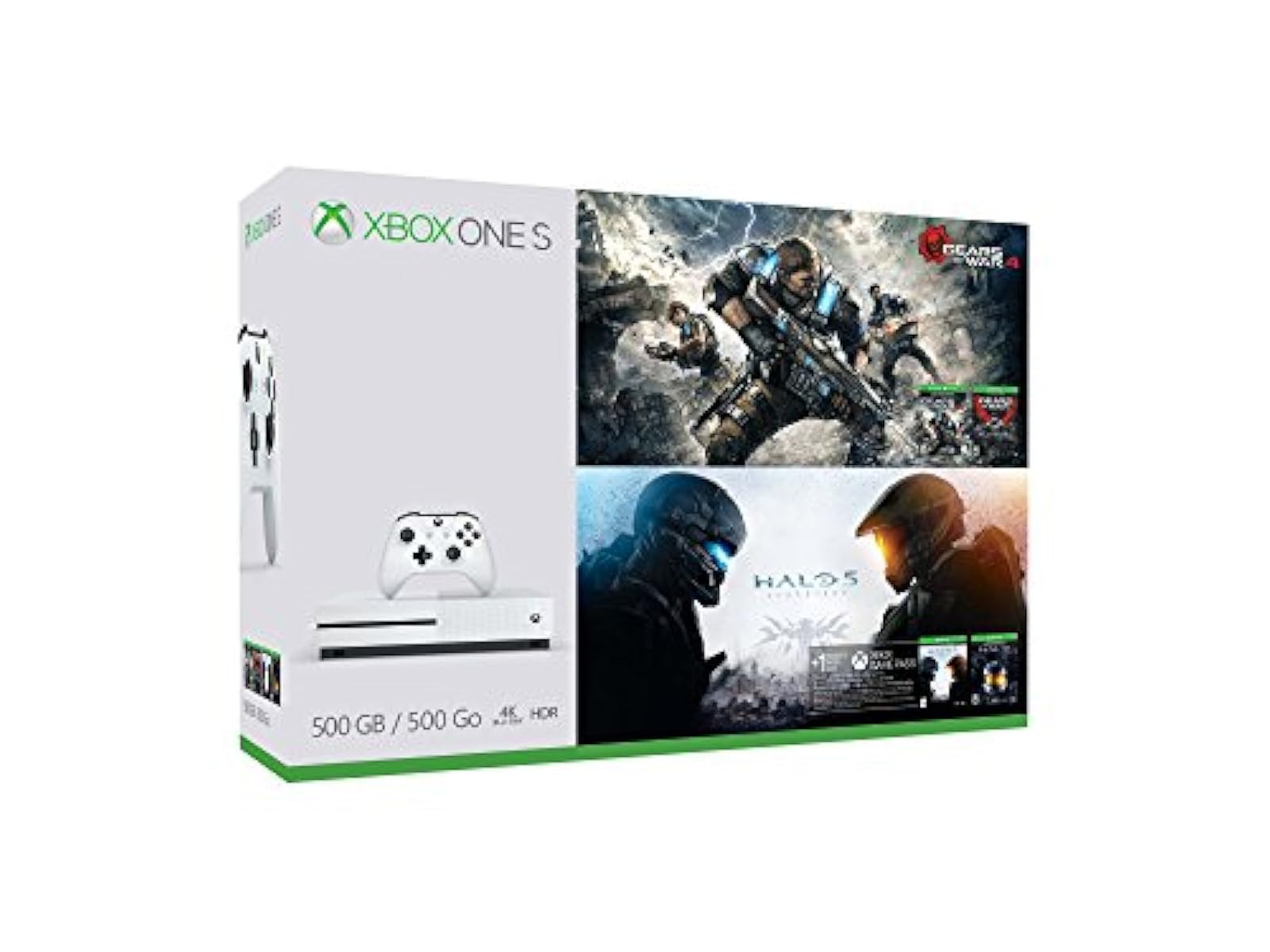 Xbox One S Slim 500GB Console Gears Of War And Halo Special Edition Video Game
