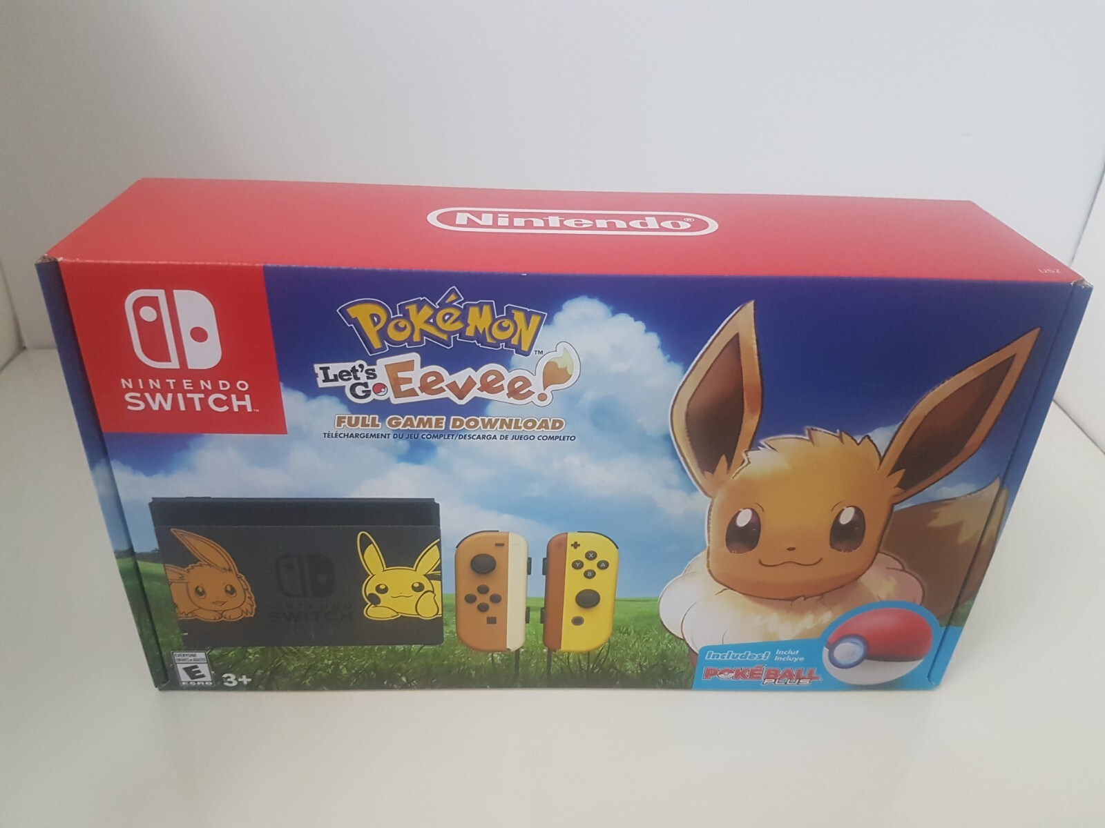 Pokemon Let’s Go Eevee Pokeball Plus 32GB Nintendo Switch Console [Brand New!]