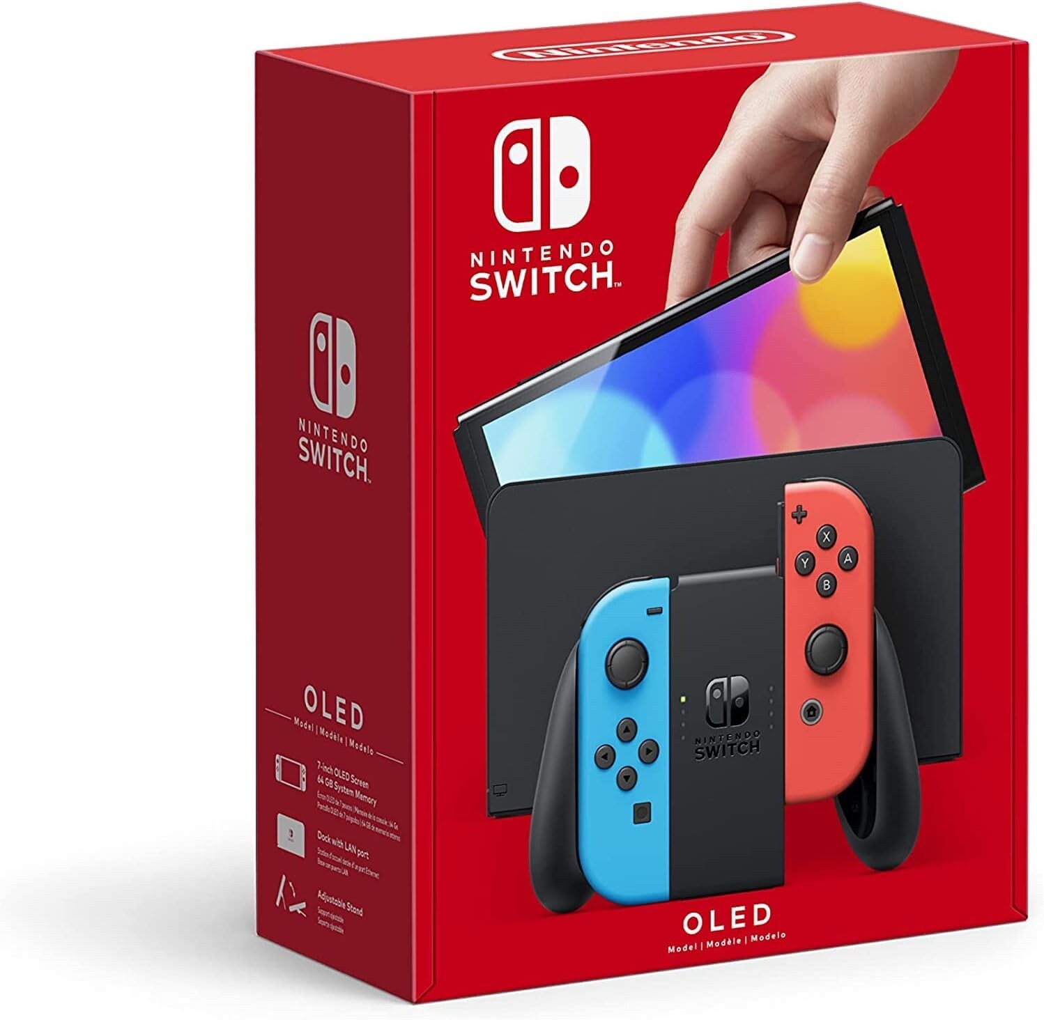 Nintendo Switch OLED Model 64GB Black/Neon Red/Neon (Japan Variant)