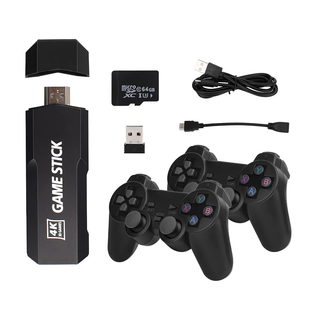 Retro gaming + dual wireless controllers thousands of pre-installed classic game
