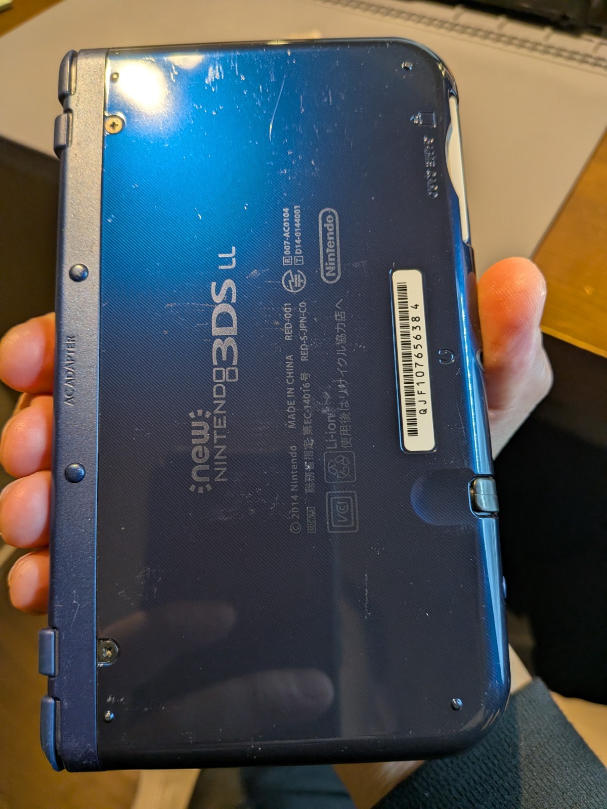 【Excellent5】Nintendo NEW 3DS LL XL Blue Handheld Used Game Console From Japan