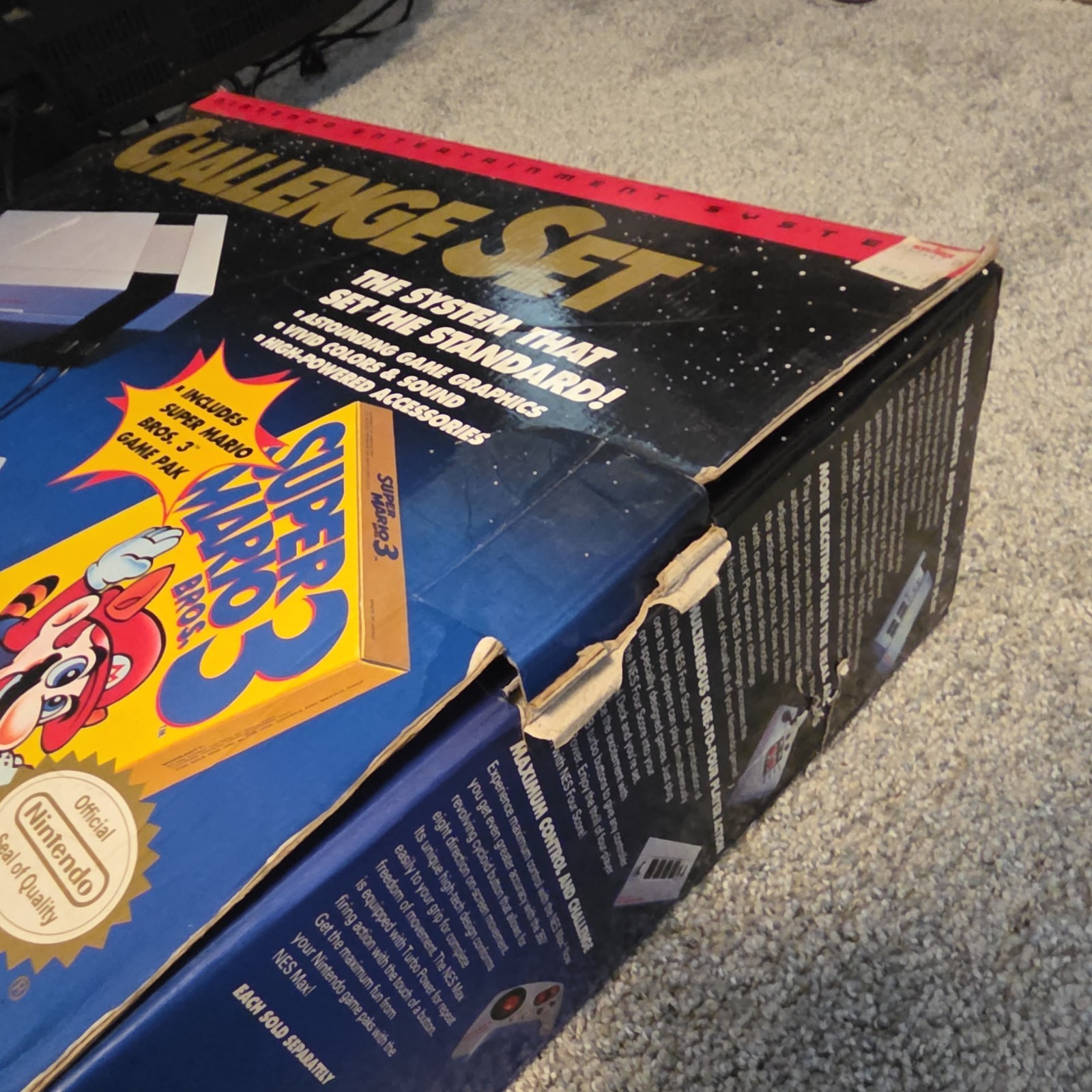 Nintendo NES Challenge Set w/ Box, 2 Controllers, Super Mario Bros. 3
