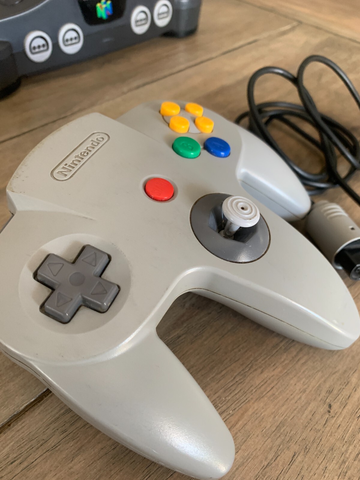 N64 Nintendo 64 Console with 2 controllers (Atomic Purple + Gray both OEM)
