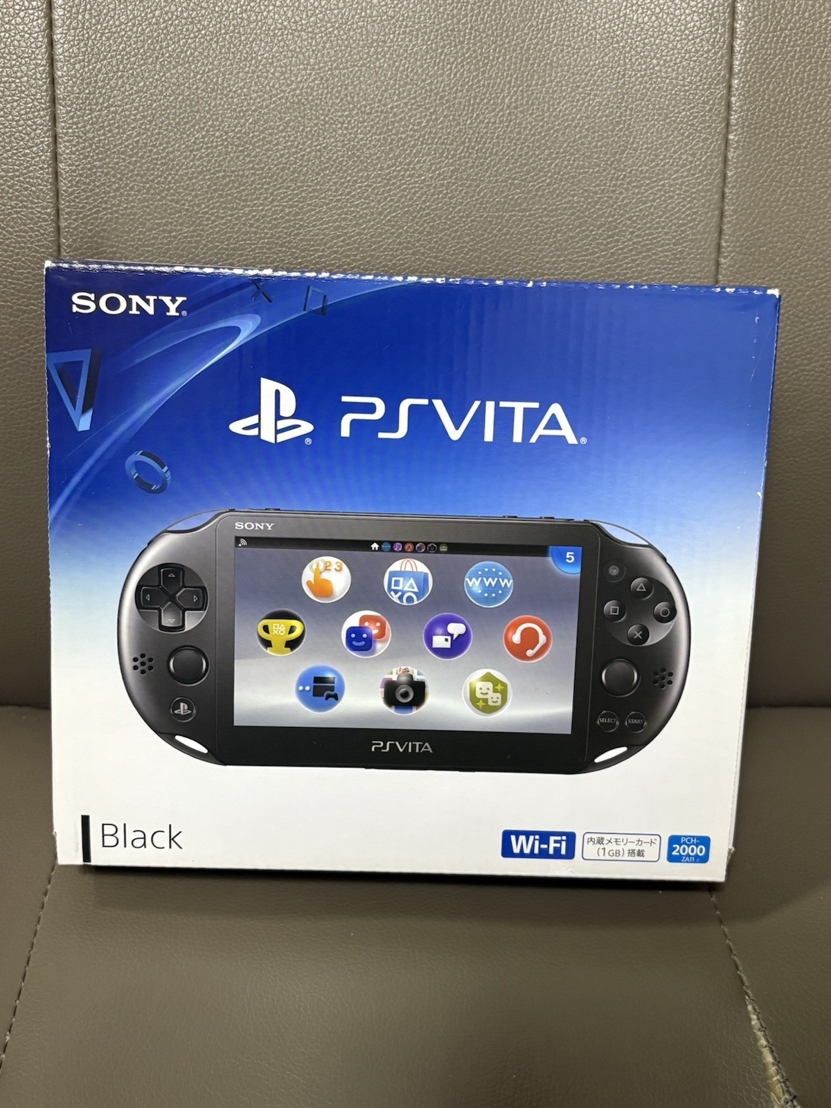 PS Vita PCH-2000 Black Console Boxed 16GB Memory Card Sony Japan