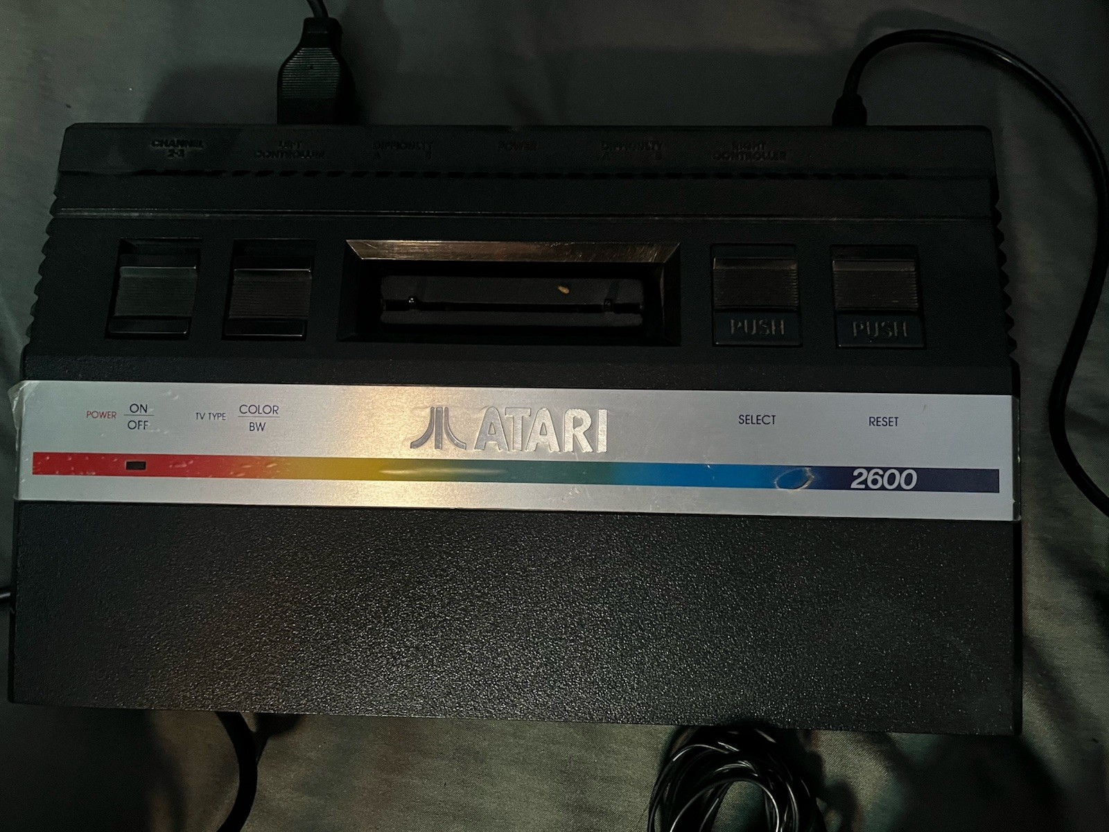 Atari 2600 Junior Jr. Console + Hookups + Controller Working Console