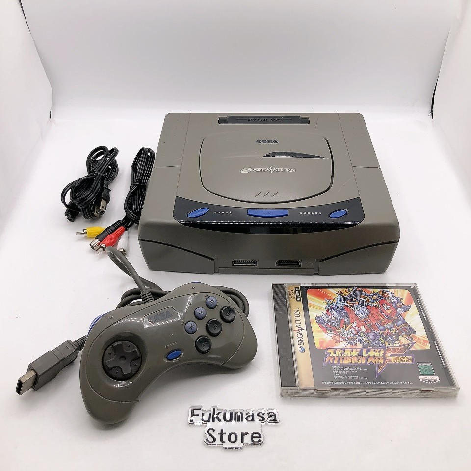 Sega Saturn Console System HST-3210 Gray Japan NTSC-J Japanese Tested