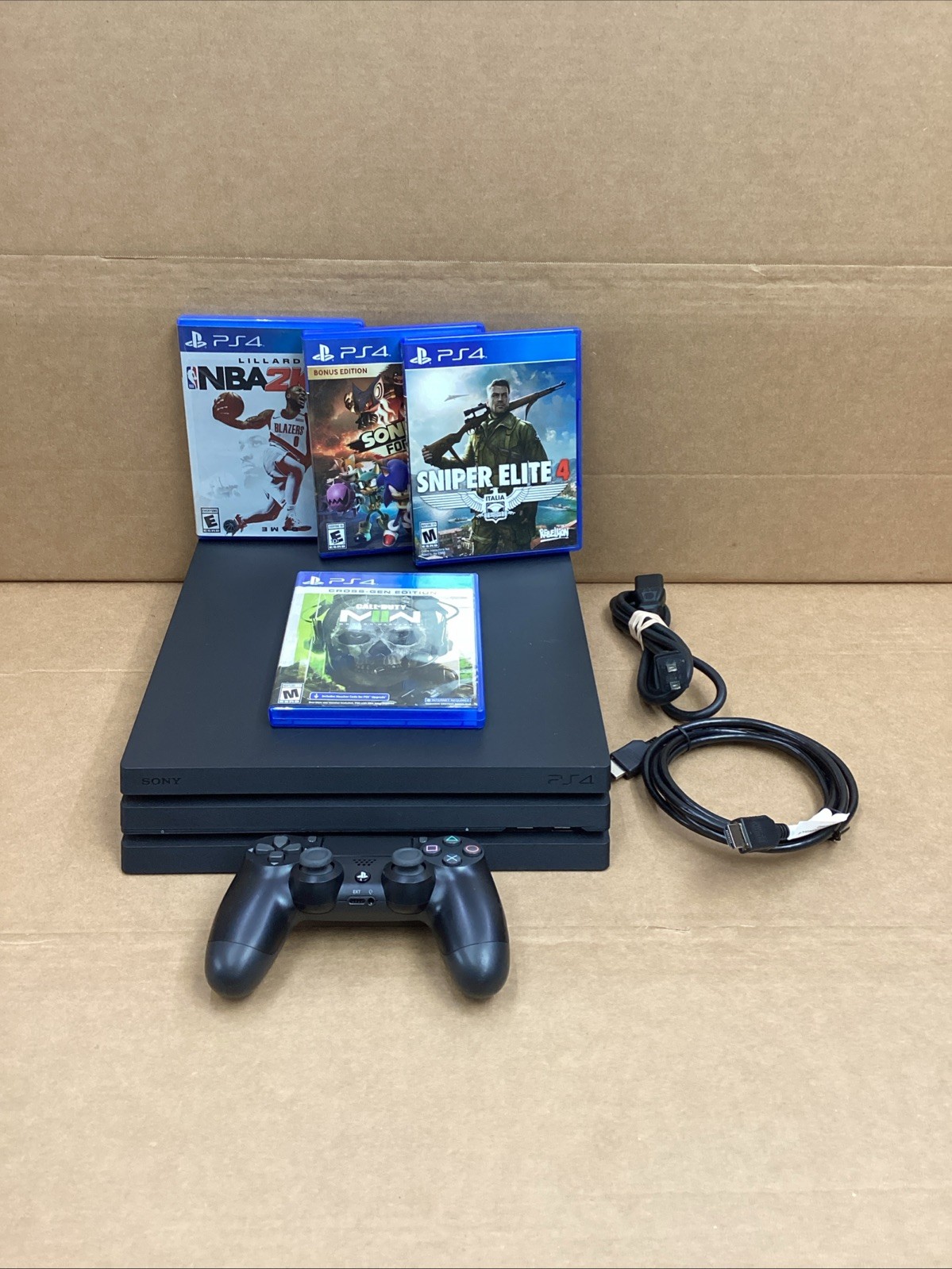 Sony PlayStation 4 PS4 Pro (Sony PlayStation 4 2019) Console Bundle 1TB
