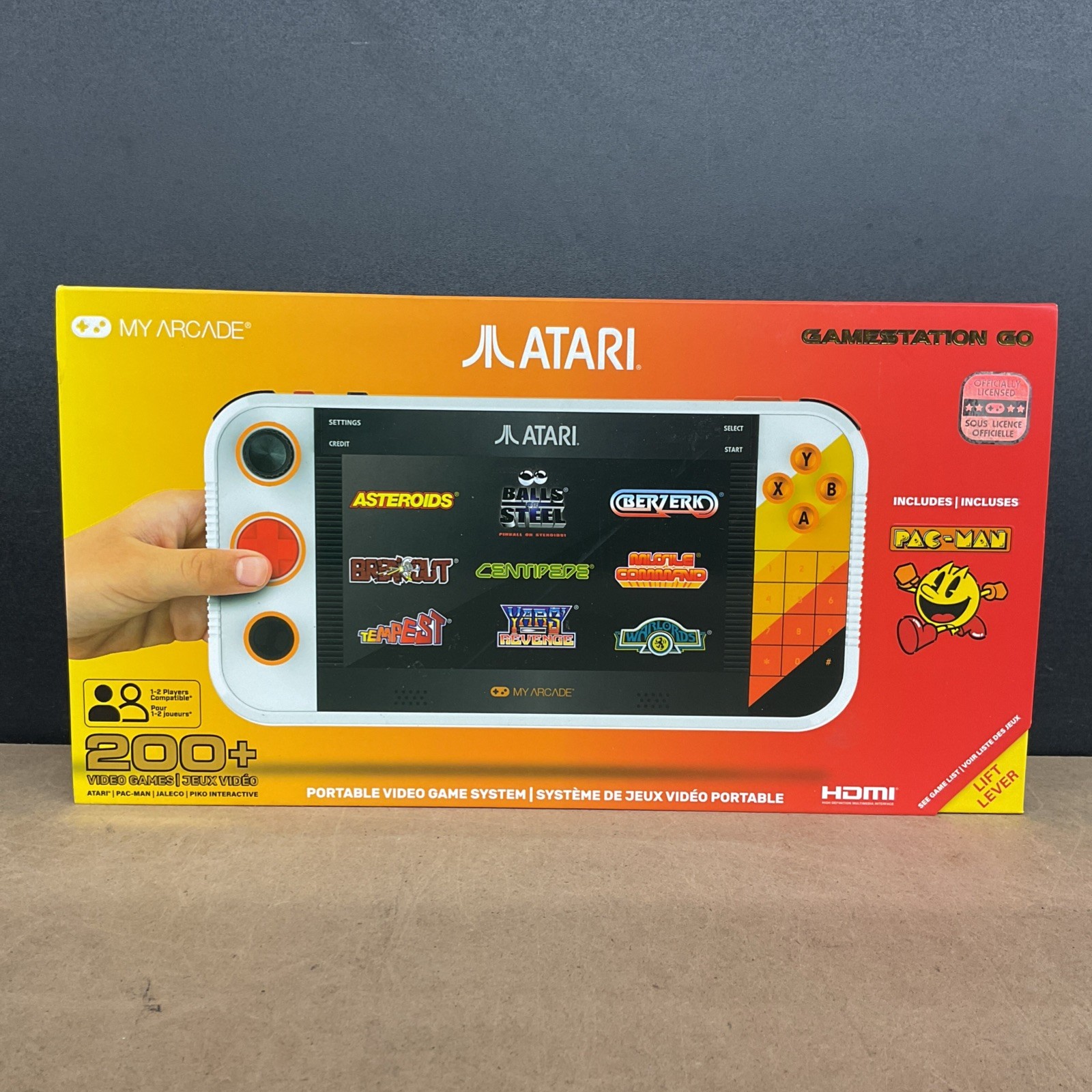 MY ARCADE ATARI GAMESTATION GO RECHARGEABLE BATTERY OVER 200+ PRELOADED RETRO