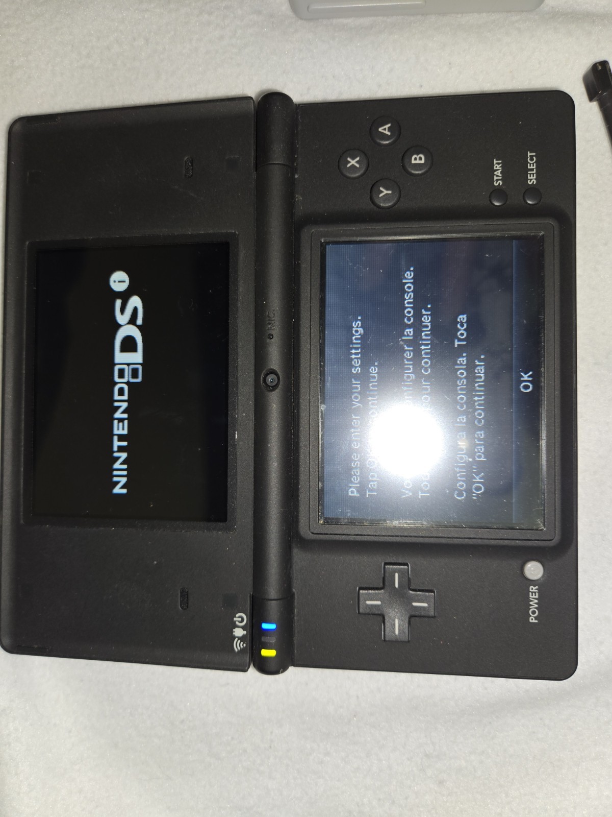 Nintendo DSi Matte Black Console TWL-001 W/ Charger & Cover Tested Works EUC