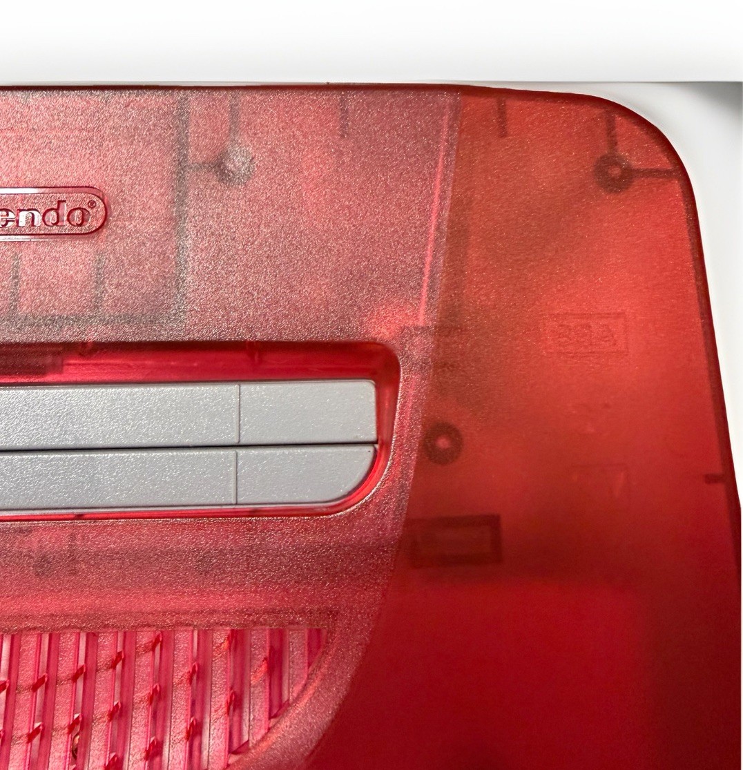 Nintendo64 N64 Console Clear Red White Two Tone Japan JPN Tested Working game