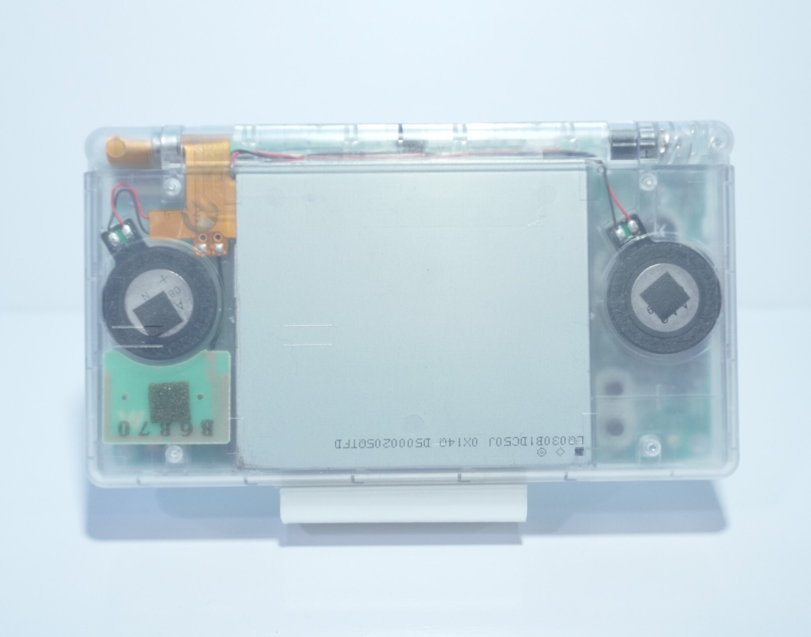 Nintendo DS Lite Transparent Clear / Black Buttons Handheld System with Charger