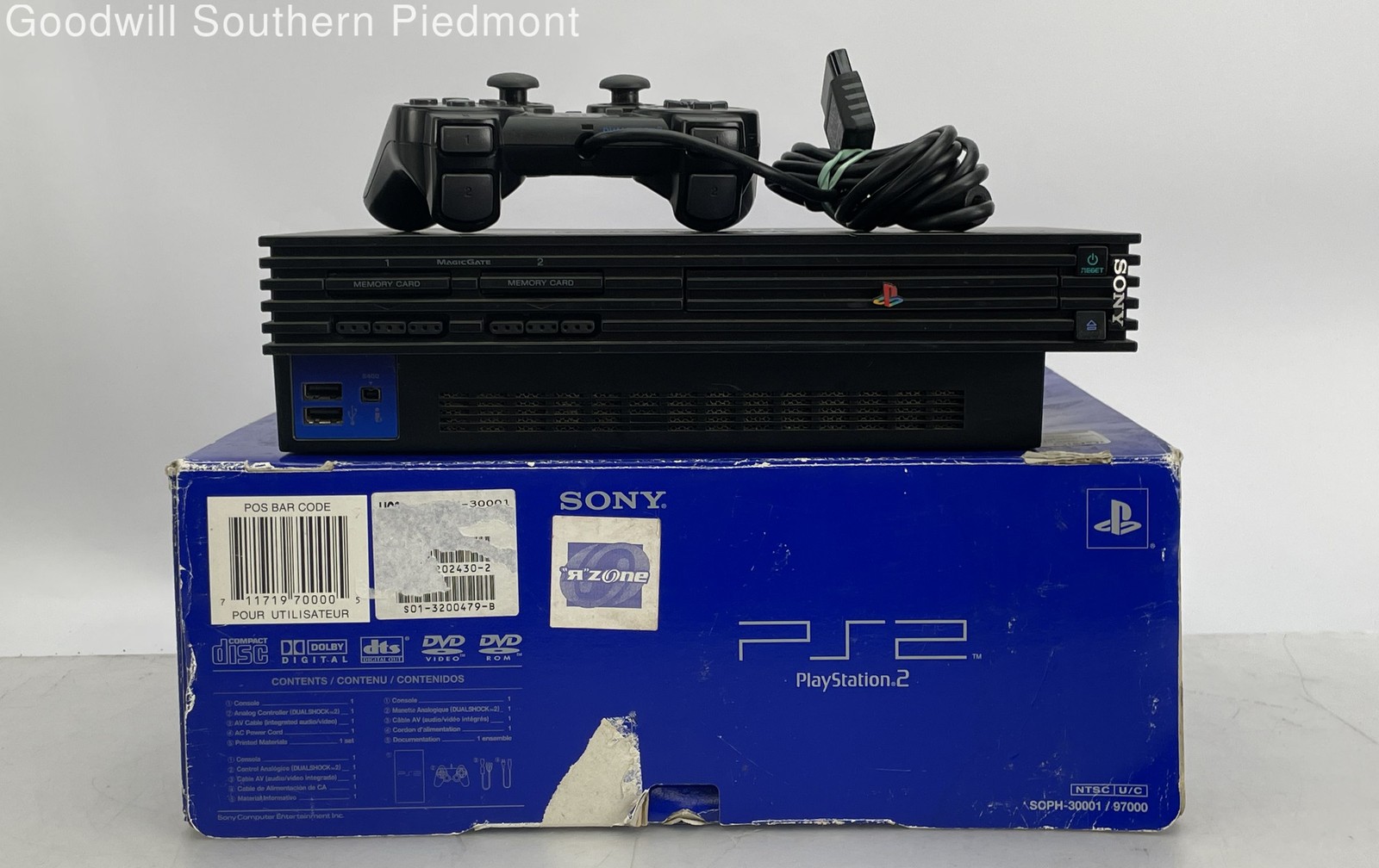 Sony PlayStation 2 PS2 SCPH-30001 R Video Game Console with Box Bundle – Tested