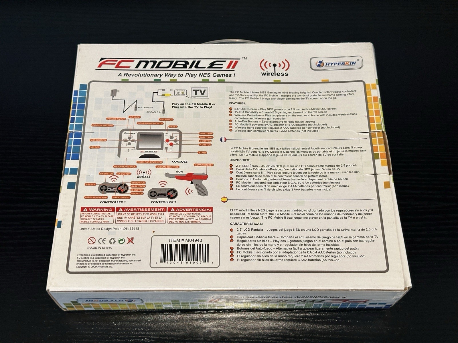 Hyperkin FC Mobile II Handheld NES Console Wireless Controller – Open Box & Test
