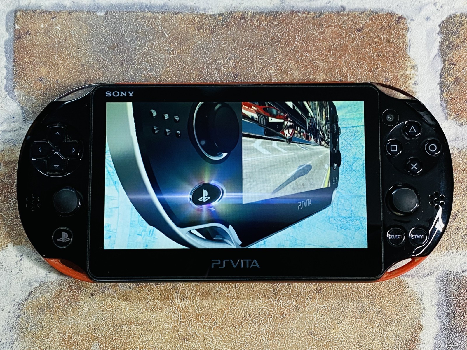 PS Vita Red Black PCH 2000 SONY PlayStation Japan 8GB Memory Charger Tested EX P