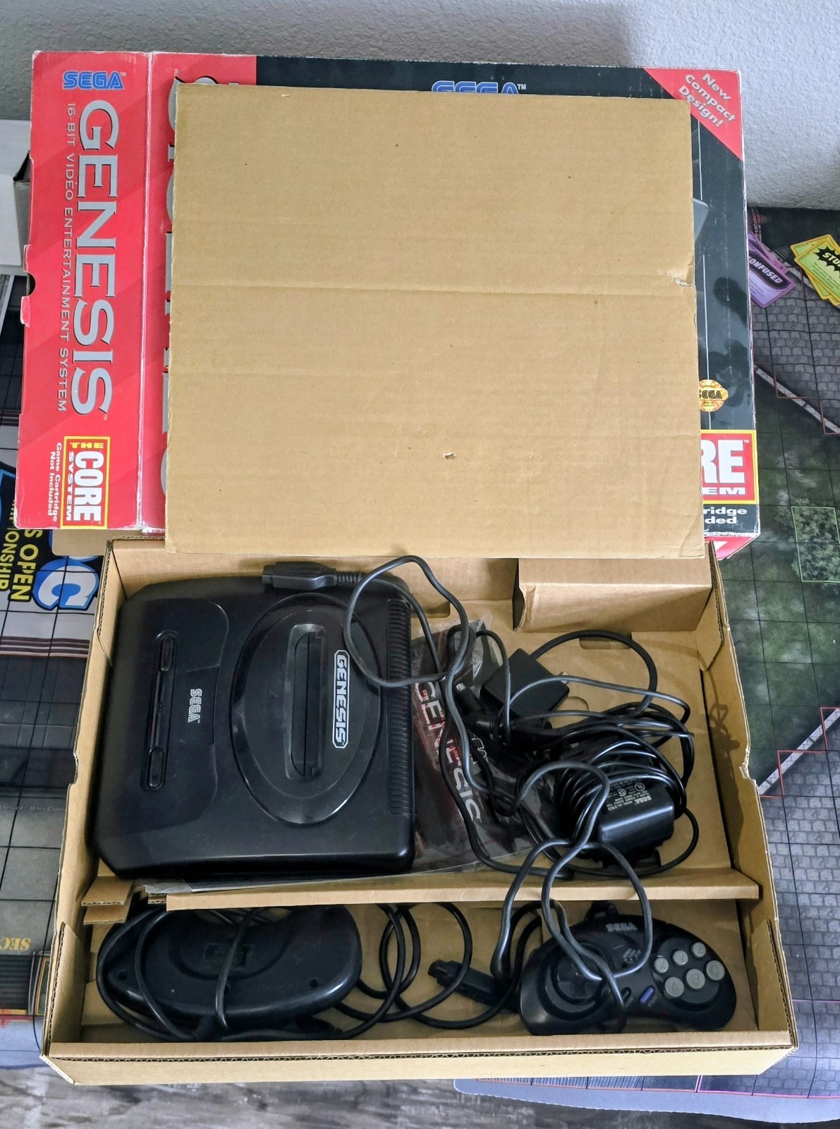 Sega Genesis Core System Complete, Protector, Extra Controller