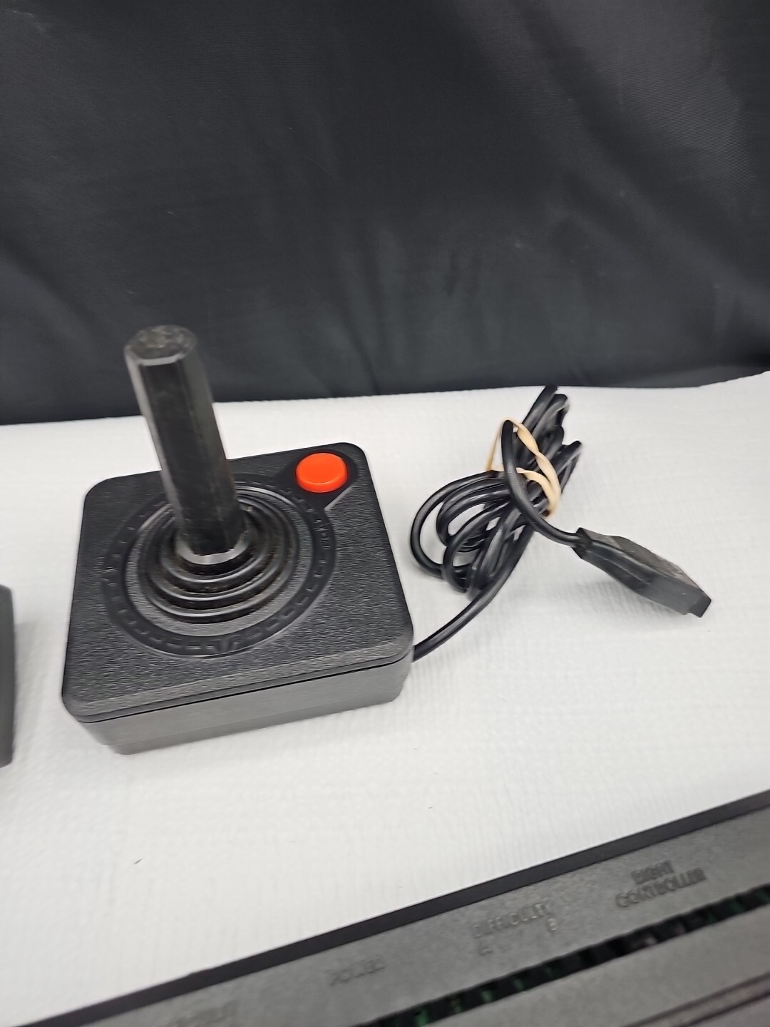 Atari 2600 Jr. Console w/ Joystick Controller & Atari AC Adapter POWERED ON ONLY