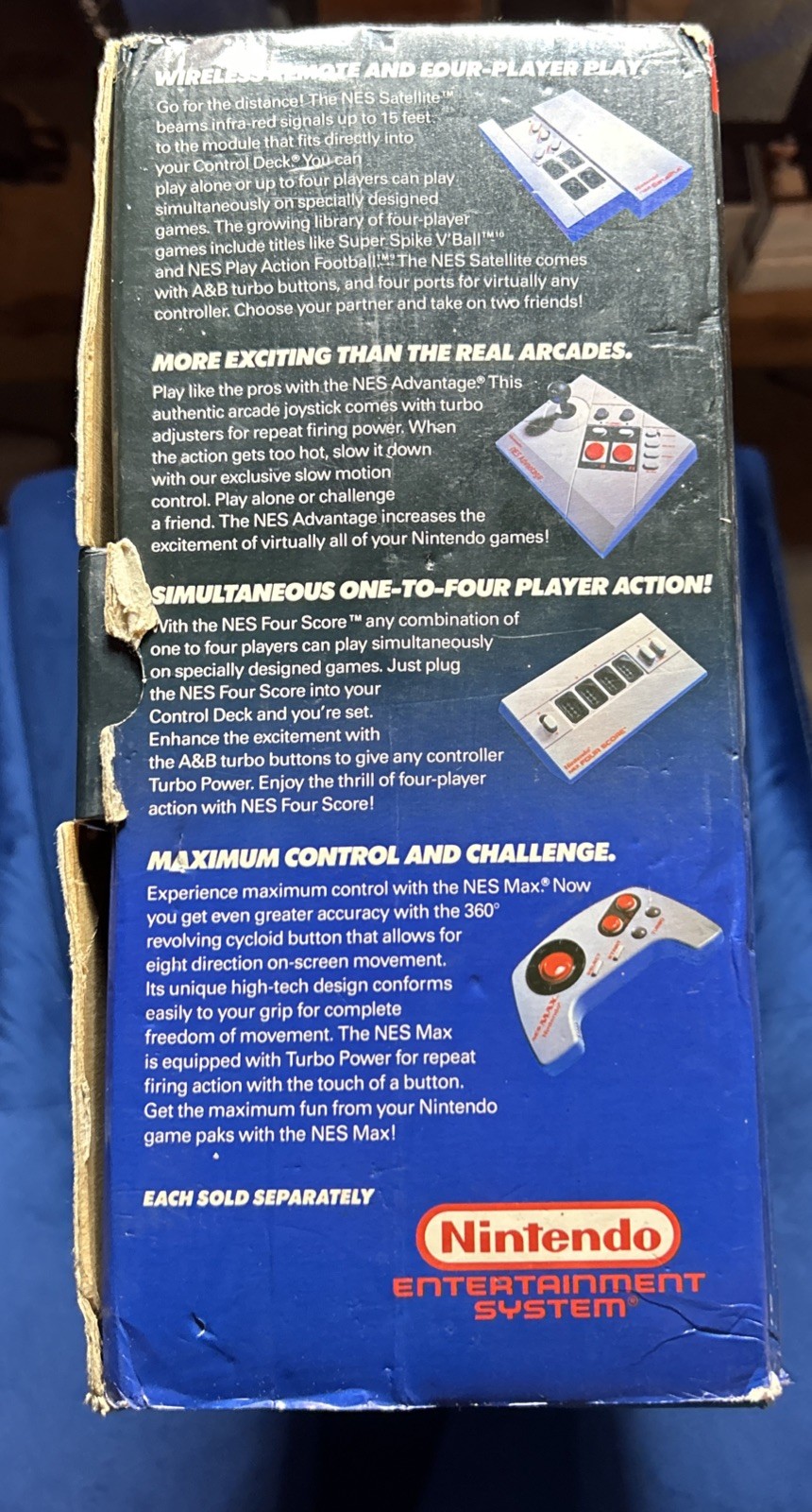 Nintendo Entertainment System NES Action Set CIB Box With Zapper And Game