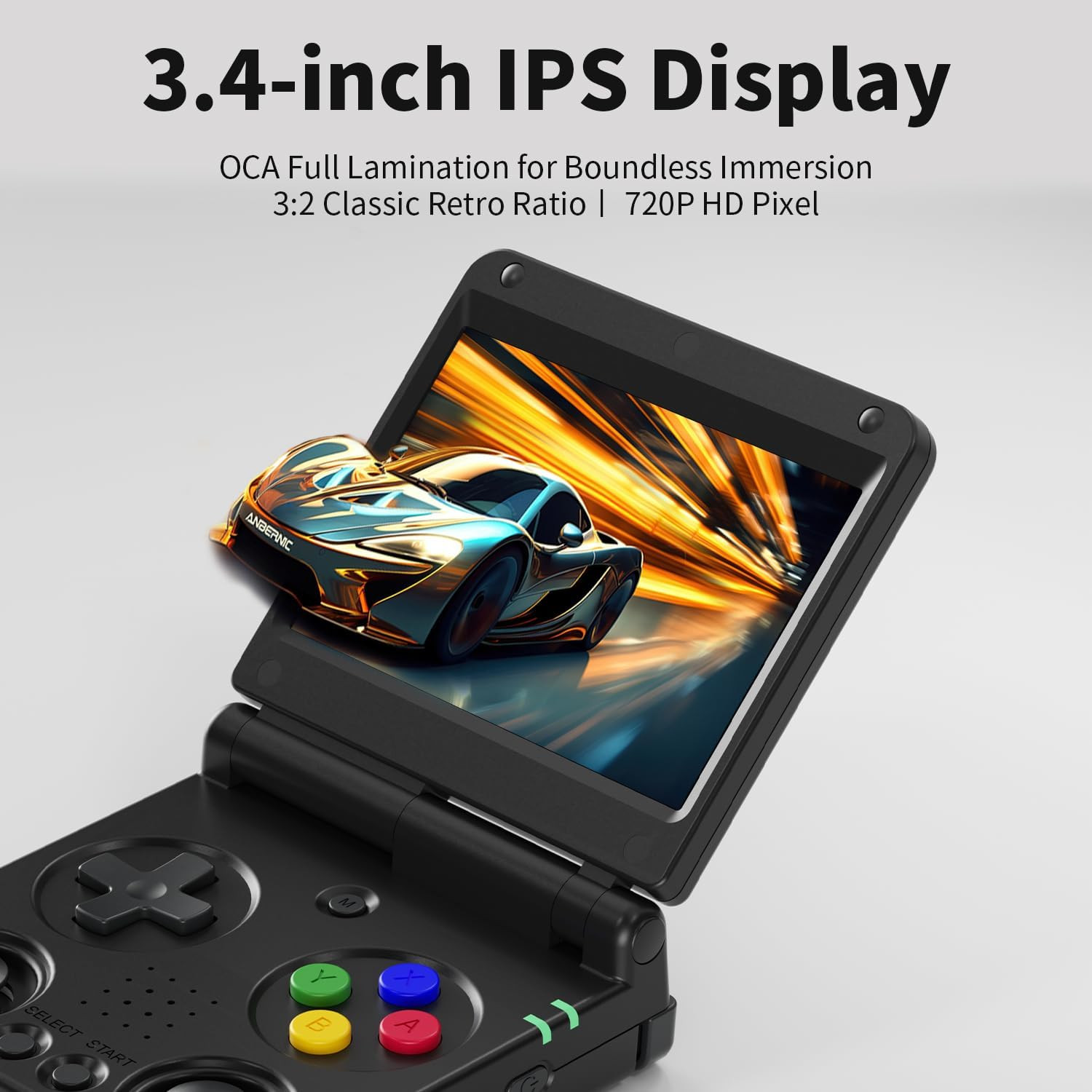 RG34XXSP Retro Handheld Game Console Linux 3.4» IPS Screen 720*480 Built-In 64G