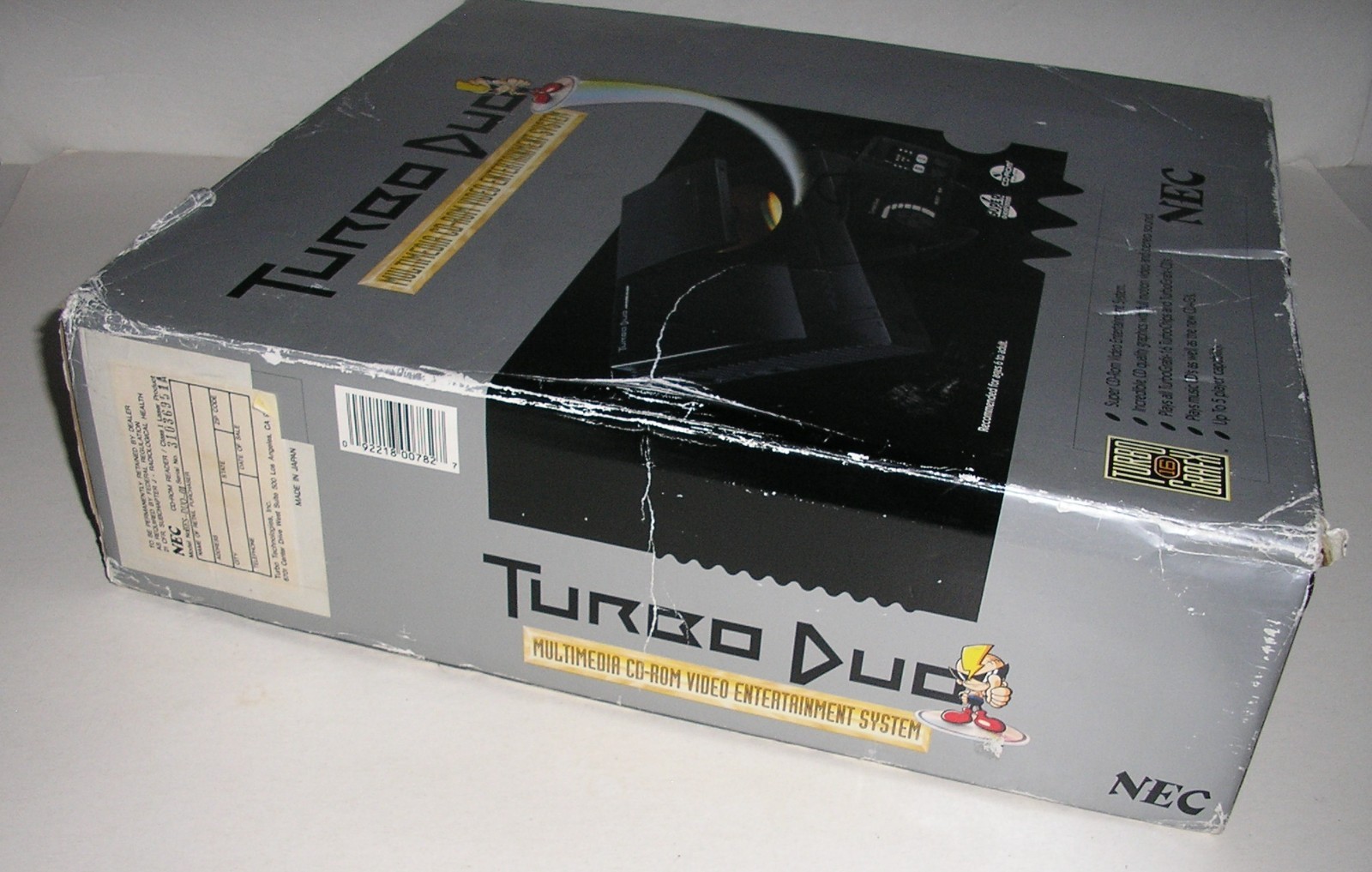 NEC Turbo Duo TurboGrafx-16 Super CD-ROM Console + Box & Games (Tested Working)