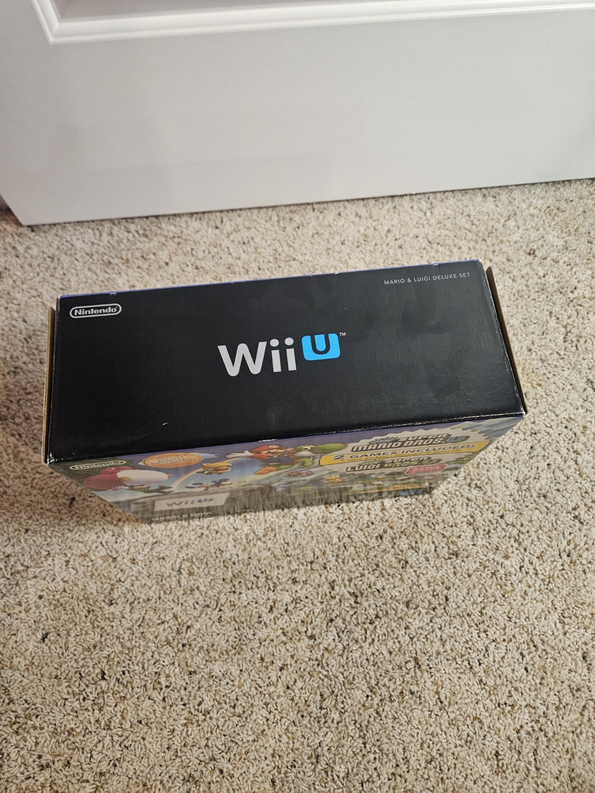Nintendo Wii U Mario & Luigi Deluxe Set Black Console – No Game or Sensor Bar