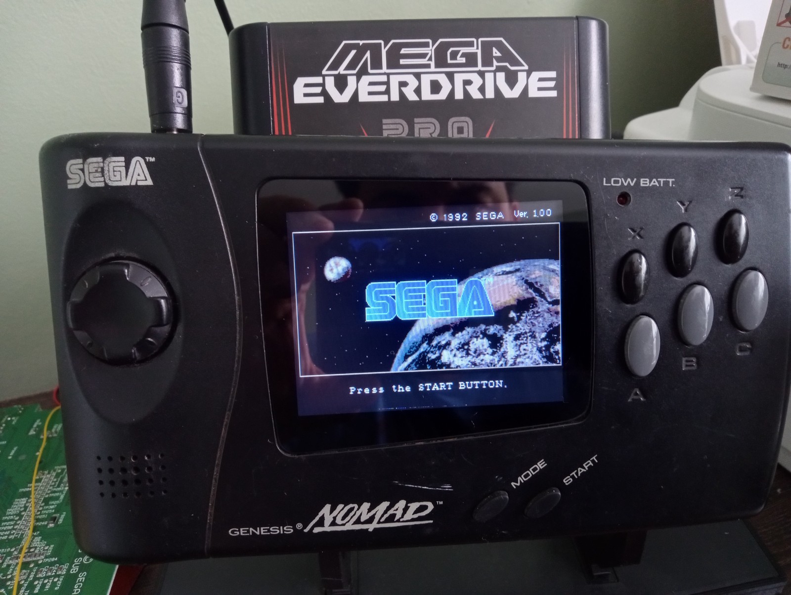 Sega Nomad RGBDRV Rare Ultimate MOD, Recap, SMS , Saga Cd, free region,emp Mode