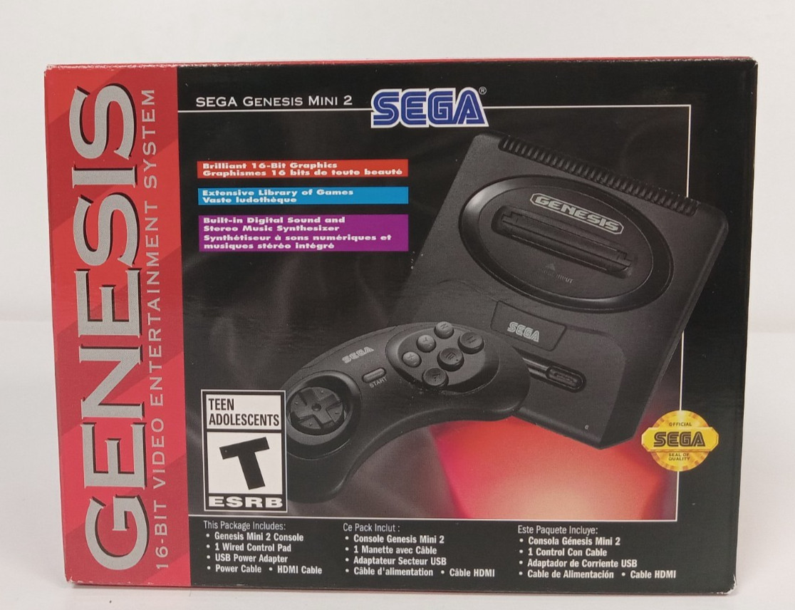 SEGA Genesis Mini 2 MK-16310 Retro Console (North American Version) – Open Box!