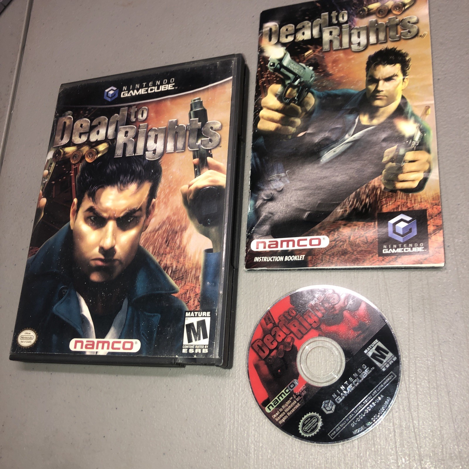 Dead to Rights (Nintendo GameCube, 2002) COMPLETE w/ Manual