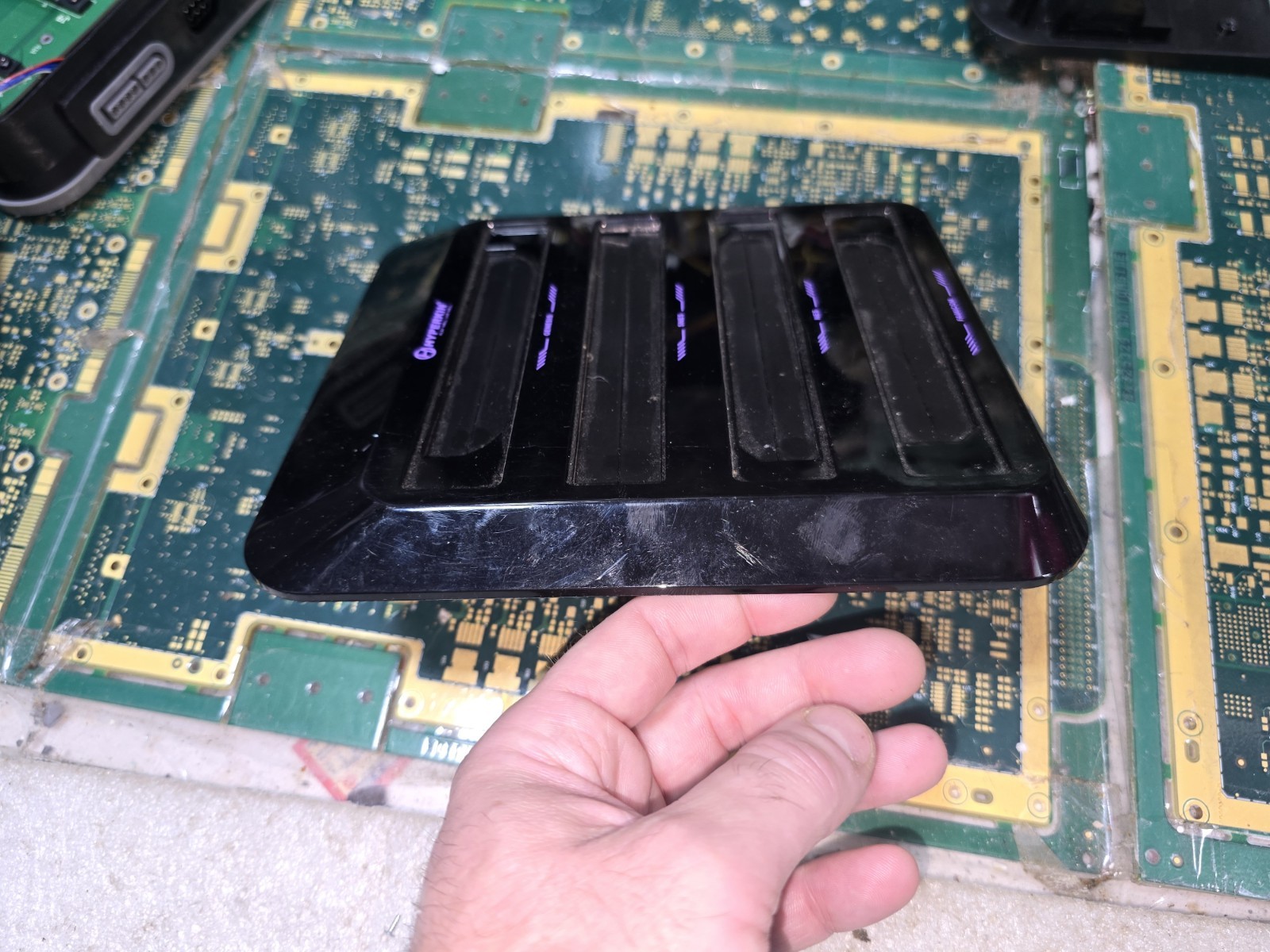 Hyperkin Retron 5 Top Cartridge Slot Cover w/Flaps & Springs ONLY-Good-READ ALL