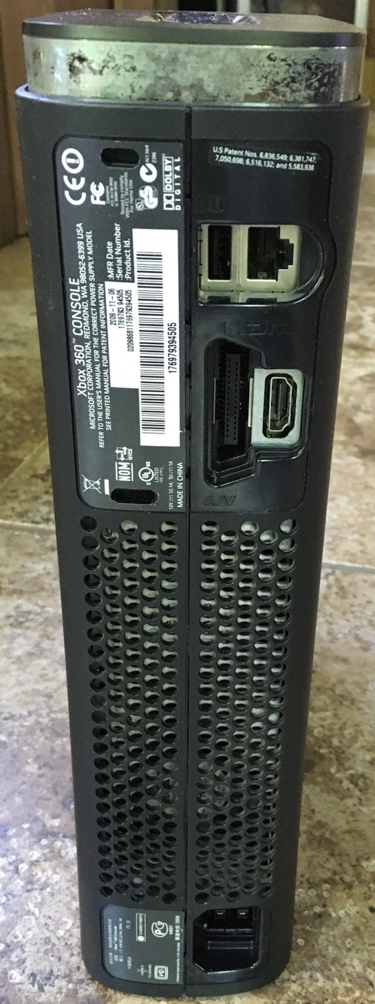 Xbox 360 Black 120GB Console With Power Supply Used Tested