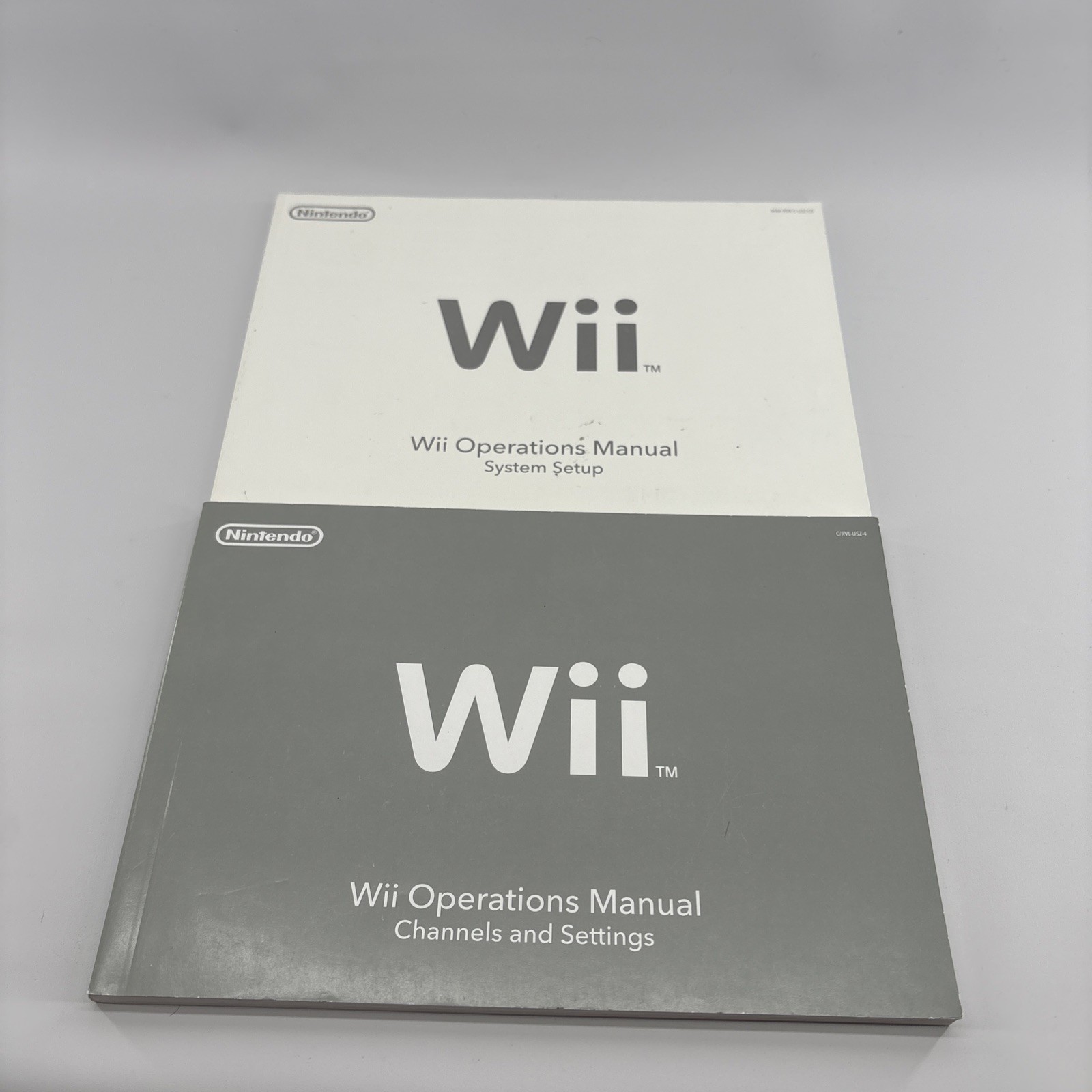 Nintendo Wii Console RVL-001 Bundle + Wii Remote & Manuals