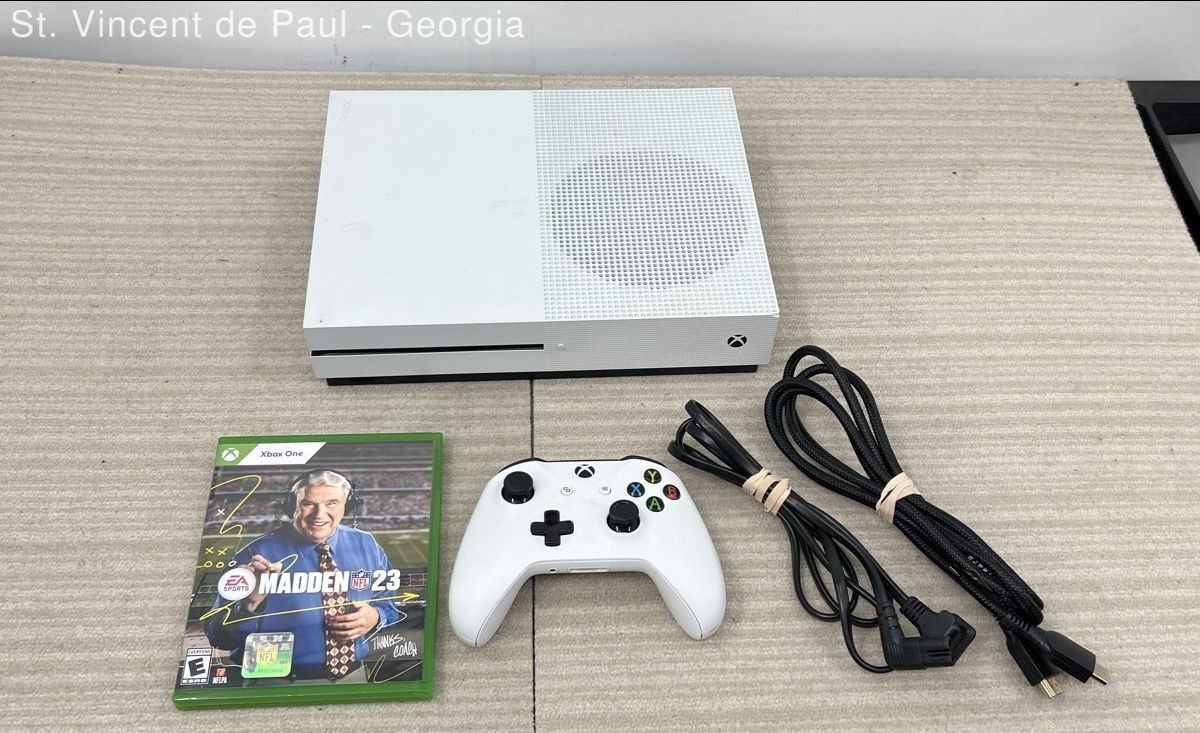 Microsoft Xbox One S 500GB Console Gaming System White 1681 Bundle Tested Workin