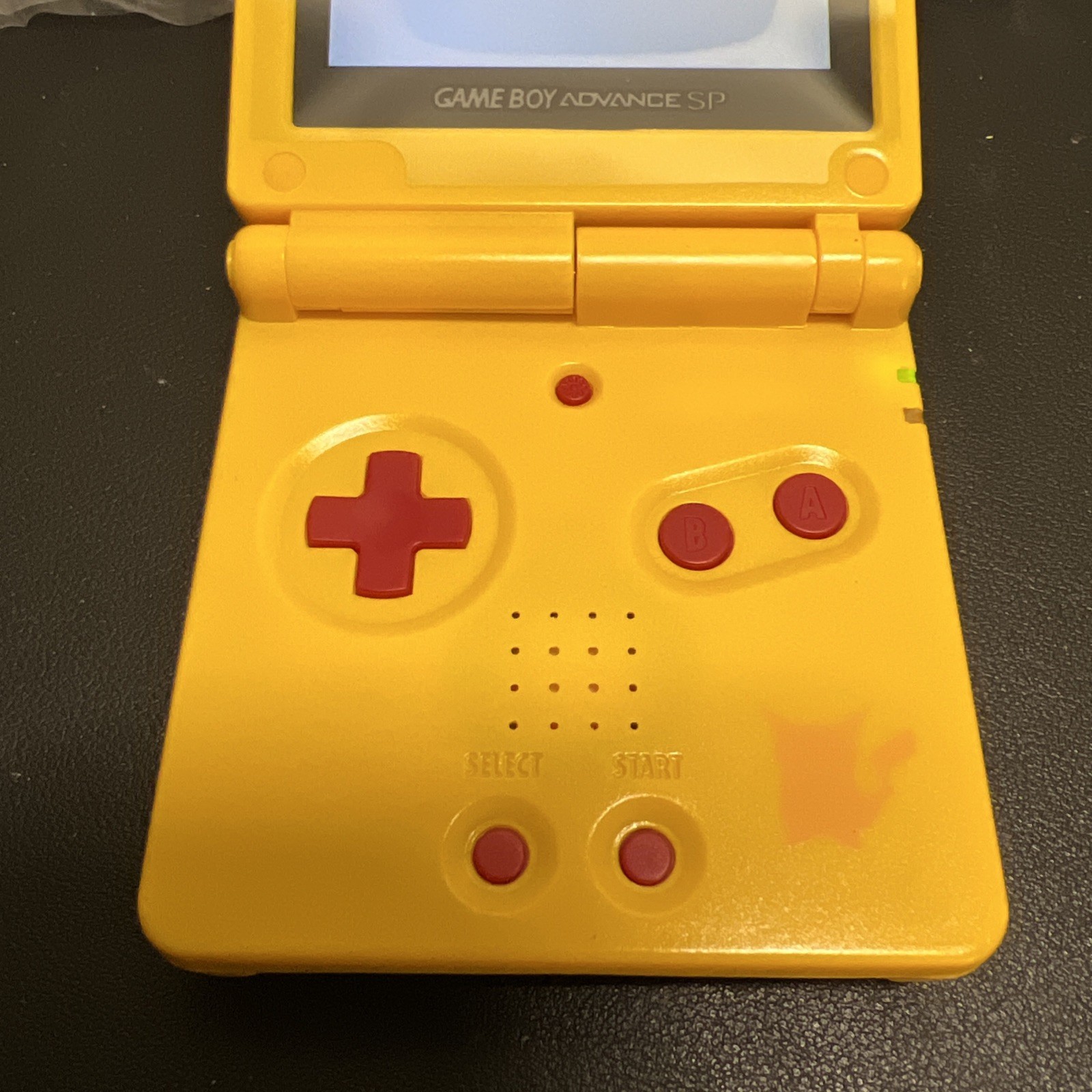 Nintendo Game Boy Advance SP Pikachu Handheld Brighter IPS Screen Yellow