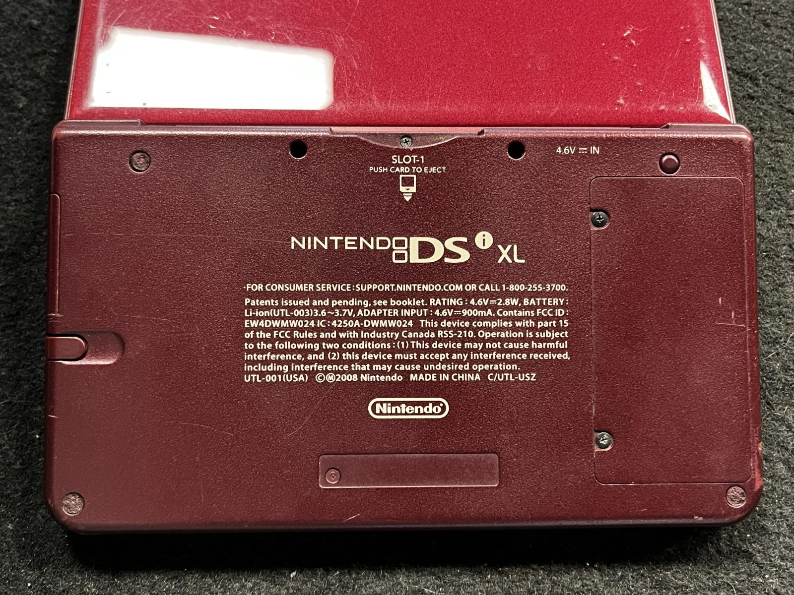 Nintendo DSi XL Launch Edition 256MB Handheld System – Burgundy (UNTESTED)