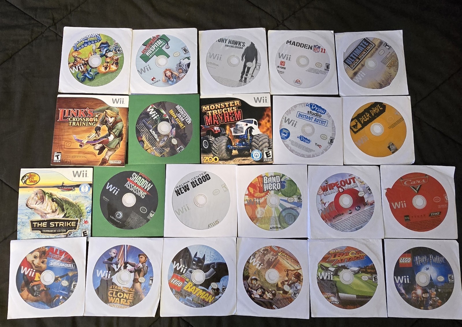 Nintendo Wii Console White Bundle RVL-001 – 3 Remotes 22 Games TESTED