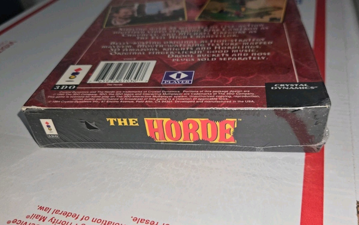 5 3DO Games Including The Horde NEW SEALED, Mega Race, Jammit, Novastorm READ!!