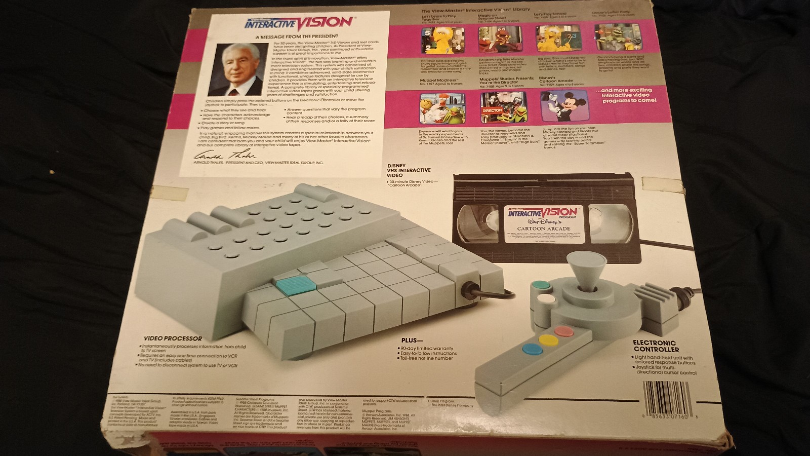 View Master Interactive Vision With Box & All 7 VHS Tapes 1988