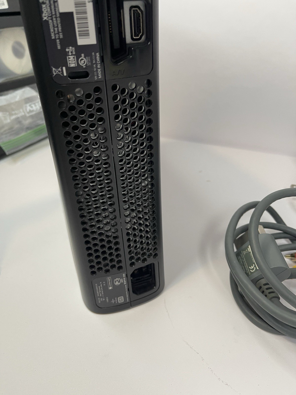 Microsoft Xbox 360 Elite 120GB Console W/ Cords Fully Tested Works