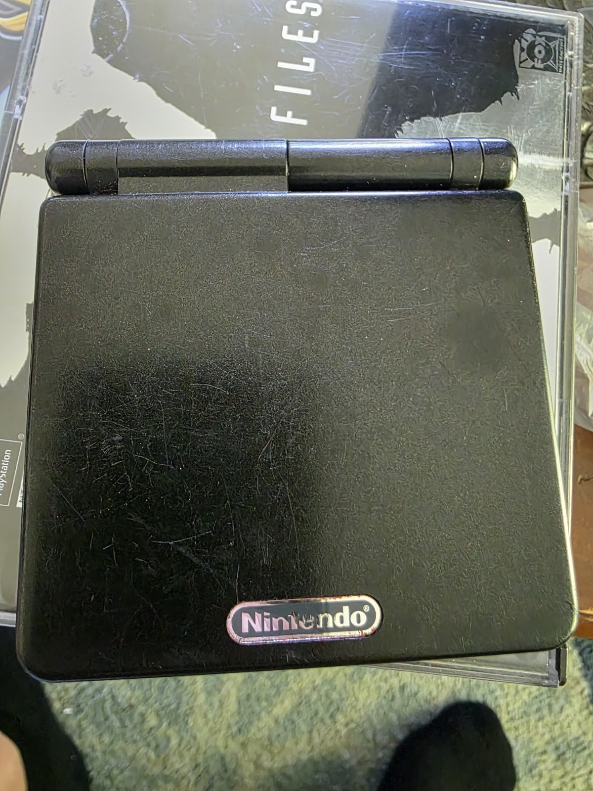 Nintendo Game Boy Advance SP Handheld – Onyx Black Very Clean Screen No Charger