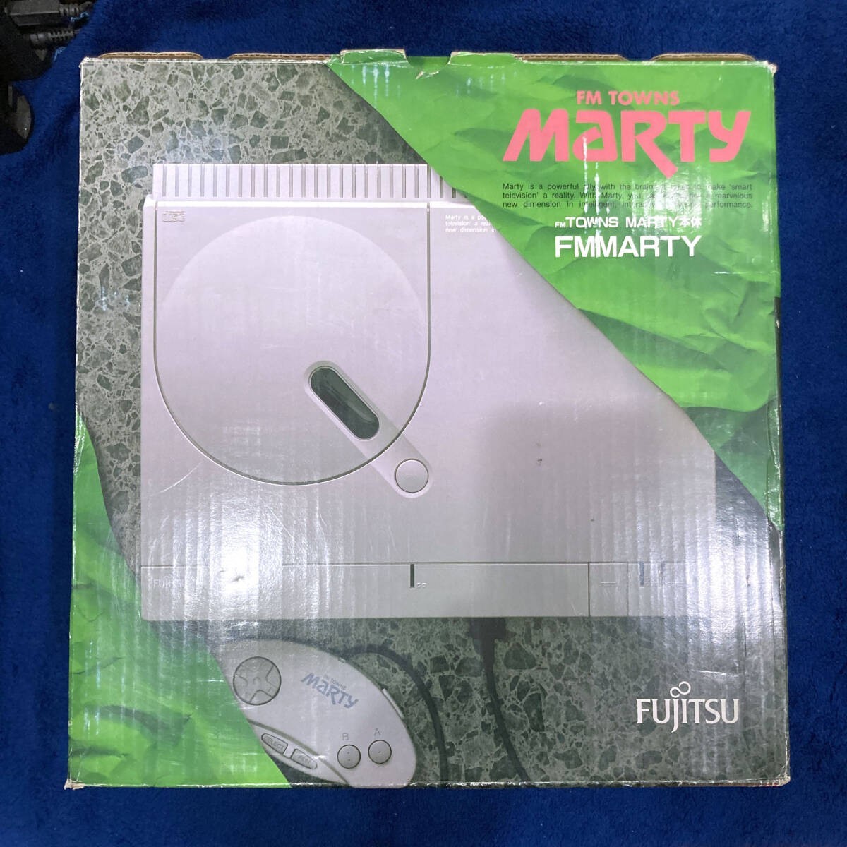 Junk Fujitsu FM Towns Marty Console Main body only From Japan AC100V