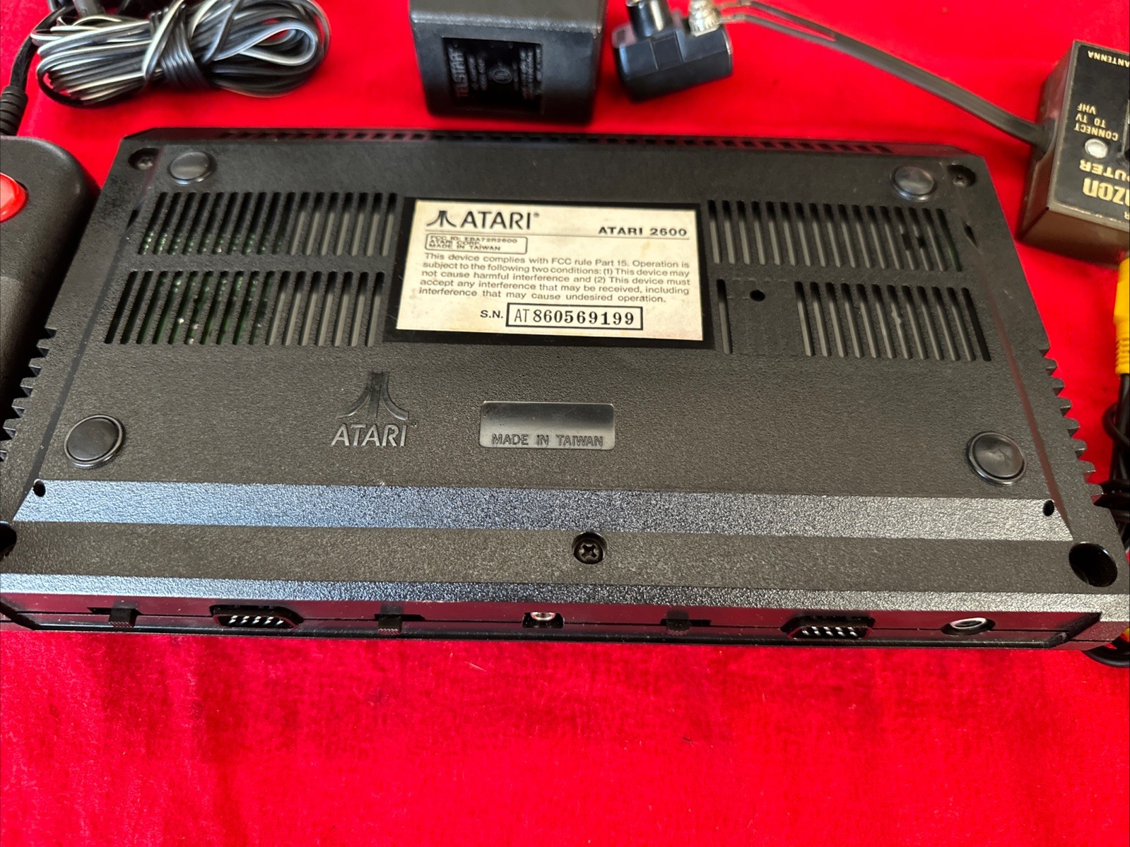 Atari 2600 JR Console w/ Cords And joystick + PAC-MAN Game Tested free shipping