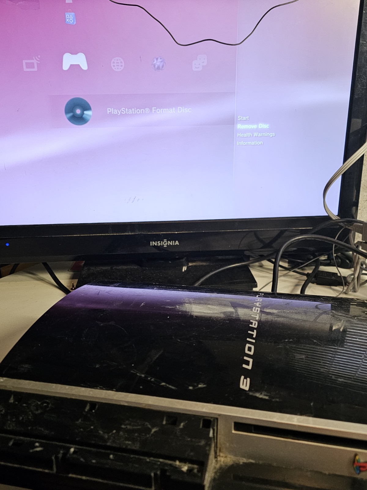 Original Fat PS3 CECHK01 80GB Console ONLY – Tested Working – Damaged Frame/Vent