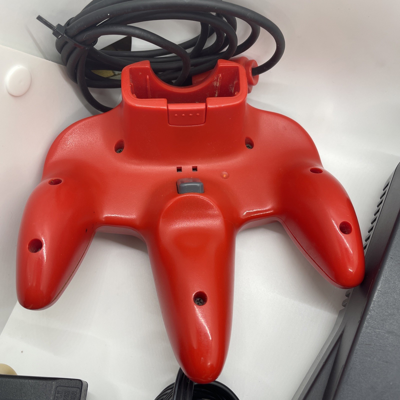 Nintendo 64 N64 Video Game Console NUS-001 Gray W OEM Red Controller & Cables