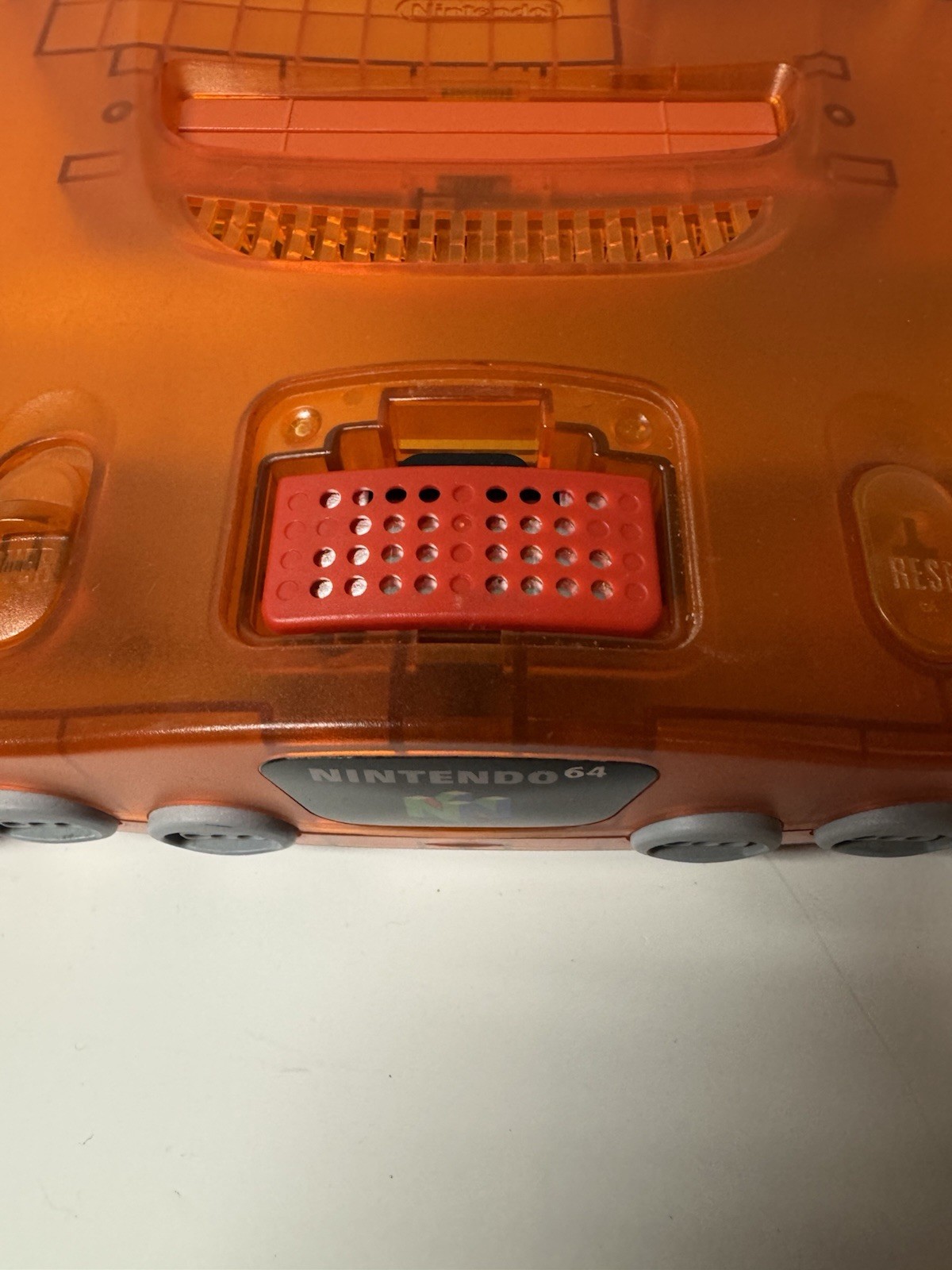 Nintendo 64 Funtastic Fire Orange RARE N64 Console Donkey Kong 64 Expansion Pak