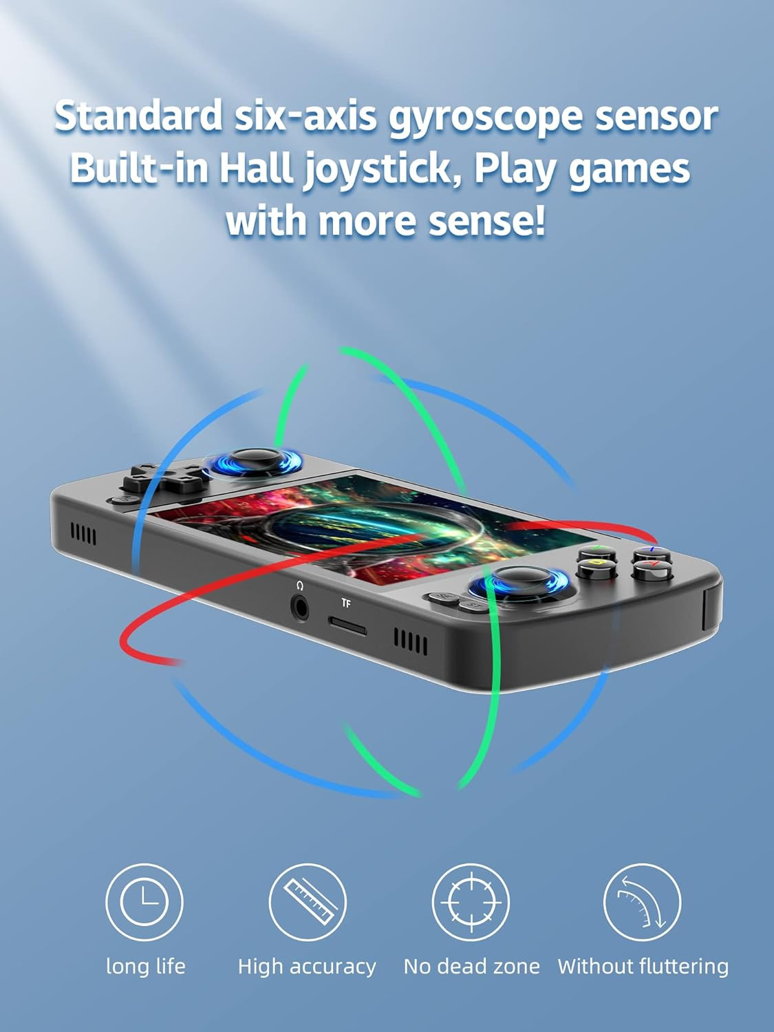 Retro Handheld Game Aluminum Alloy, Android 12 Built-In 128G TF Card 3172 Games,