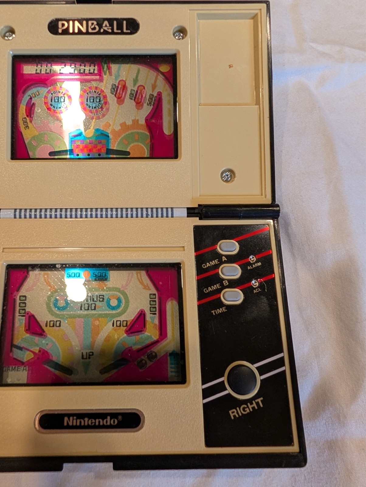 Nintendo Game & Watch Multi Screen Pinball PB-59 w Batteries TESTED WATCH VIDEO